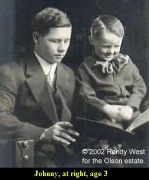 Johnny, at right, age 3